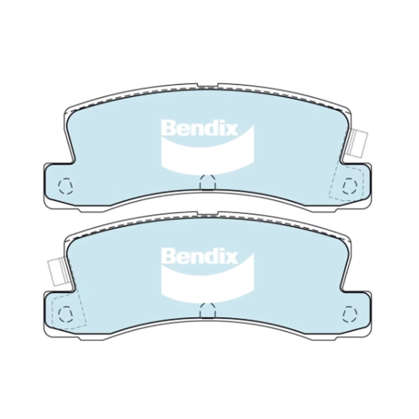 Set of 4 Rear Disc Brake Pads for Holden Nova (1994–1996)