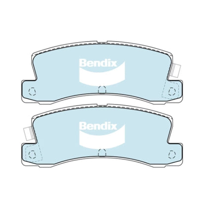 Set of 4 Rear Disc Brake Pads for Holden Nova (1994–1996)