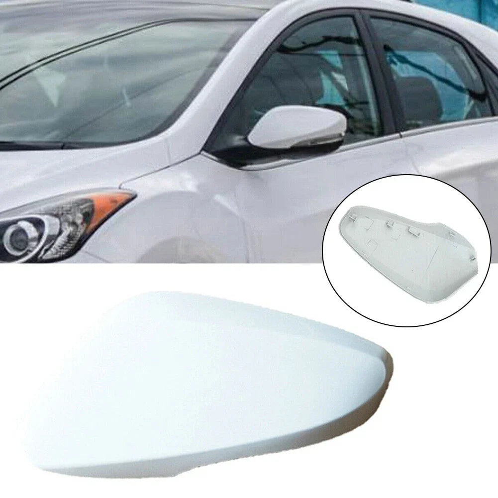 Mirror Cover / White Driver Left / for Hyundai Elantra (2011–2016)