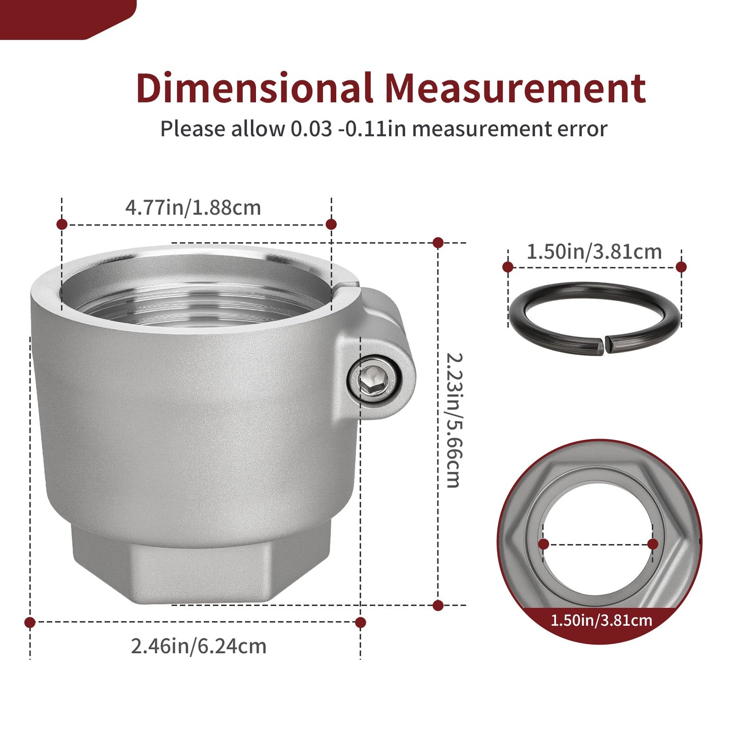 Axle Nut with Retaining Ring for Polaris Trail Boss Trail Blazer Scrambler (1996–2006)