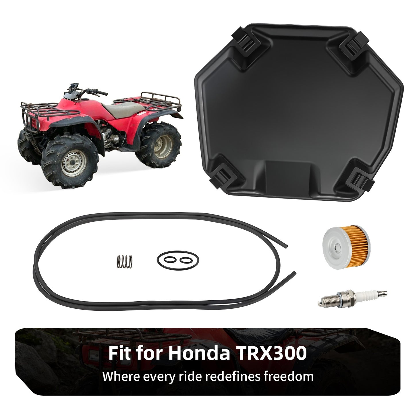 Air Box Lid Cover Cap & Seal for Honda Fourtrax 300 TRX300 (1988–2000)