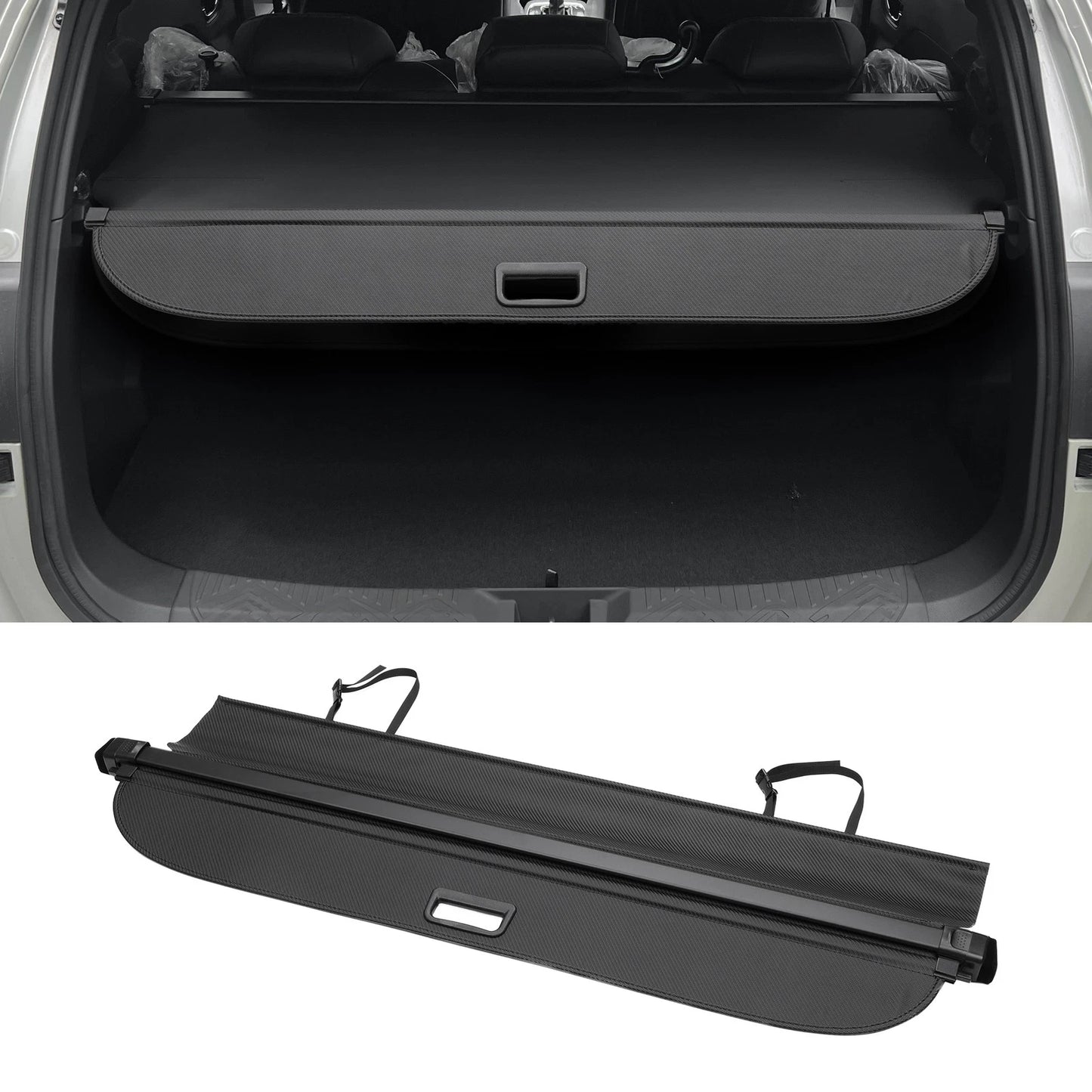 Retractable Cargo Cover for Subaru Forester (2019–2024) Black Carbon Fiber