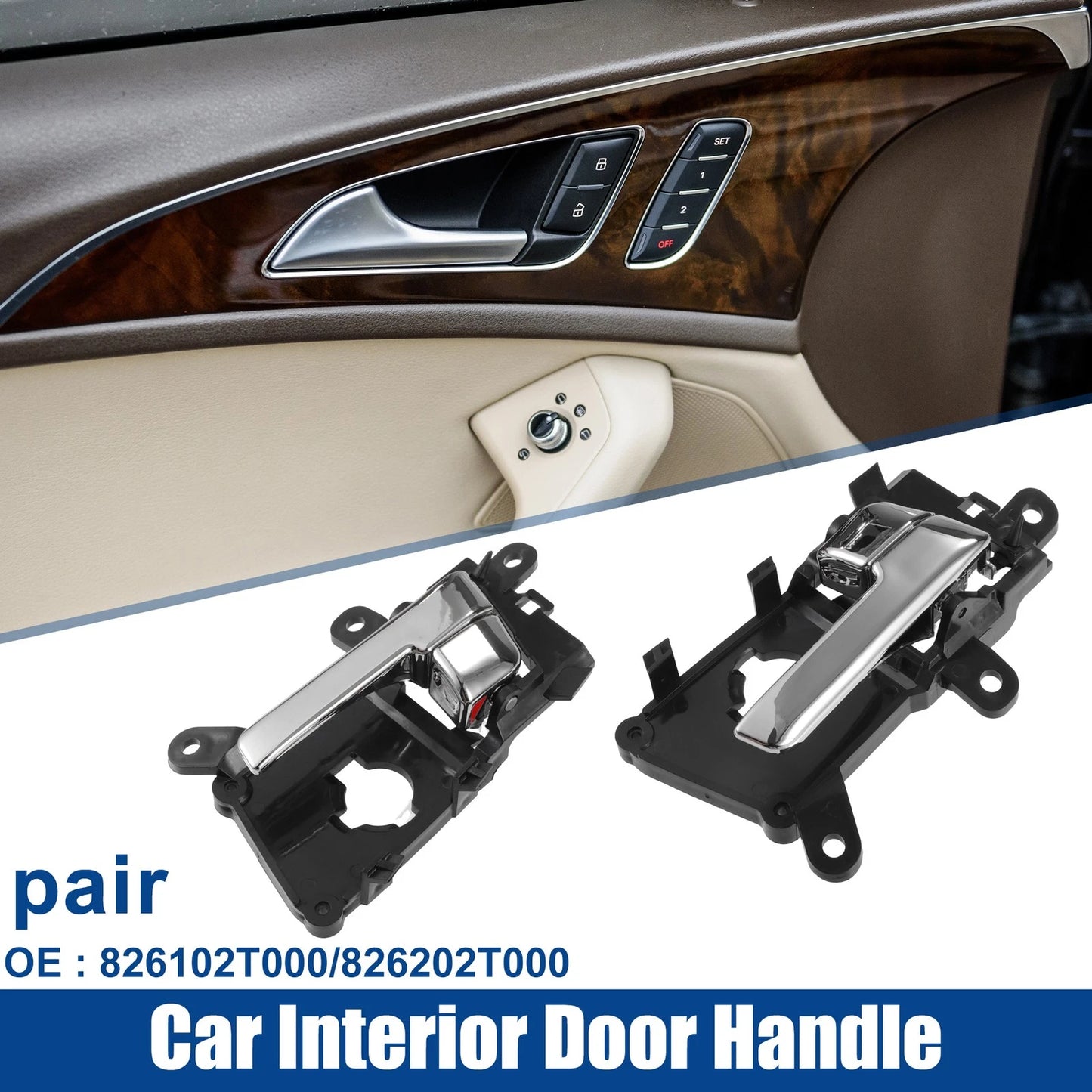 1 Pair Door Handle for Kia Optima (2011–2013) No. 826102T000
