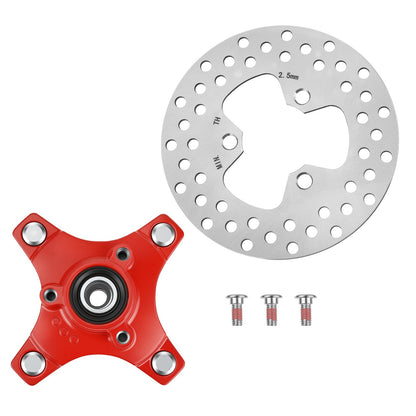Red Wheel Hub with Brake Disc for Honda Sportrax 250 (2001–2008)