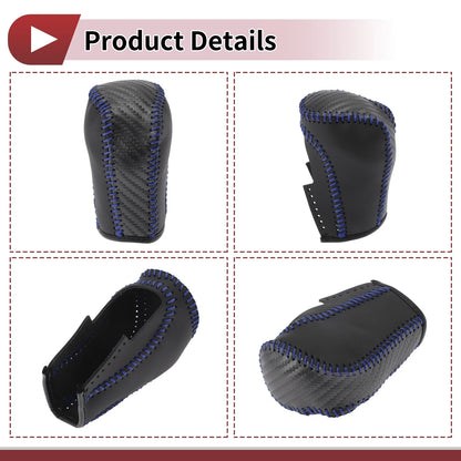 Gear Shift Knob Cover for Honda Inspire (2023) Blue Faux Leather
