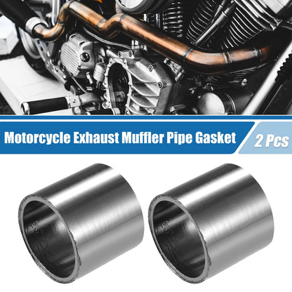 2X Exhaust Muffler Gasket for Motorcycle (30mm ID)