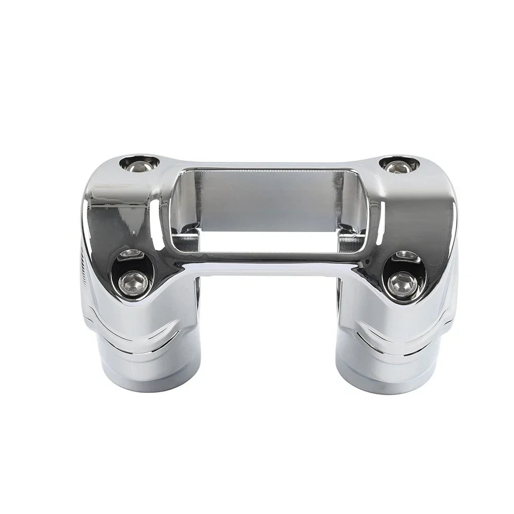 2" Handlebar Riser 1 1/4" Bar Clamp Chrome for Harley Softail