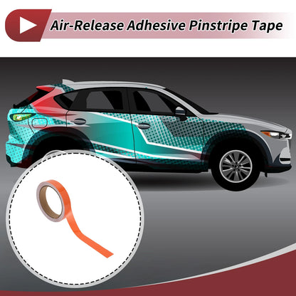 Pinstripe Tape 25mmx10m for Car Motorcycle Boat Gloss Orange (1 Pc)