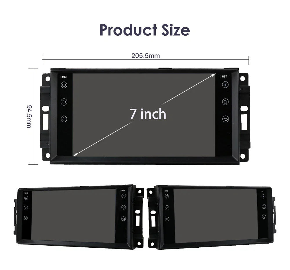 Android 12 Car Radio GPS Navigation for Dodge RAM 2500 3500 4500 (2010–2012)