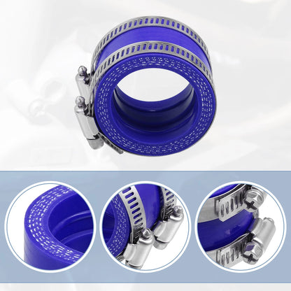 40mm ID Blue Carburetor Adapter   with Clamps