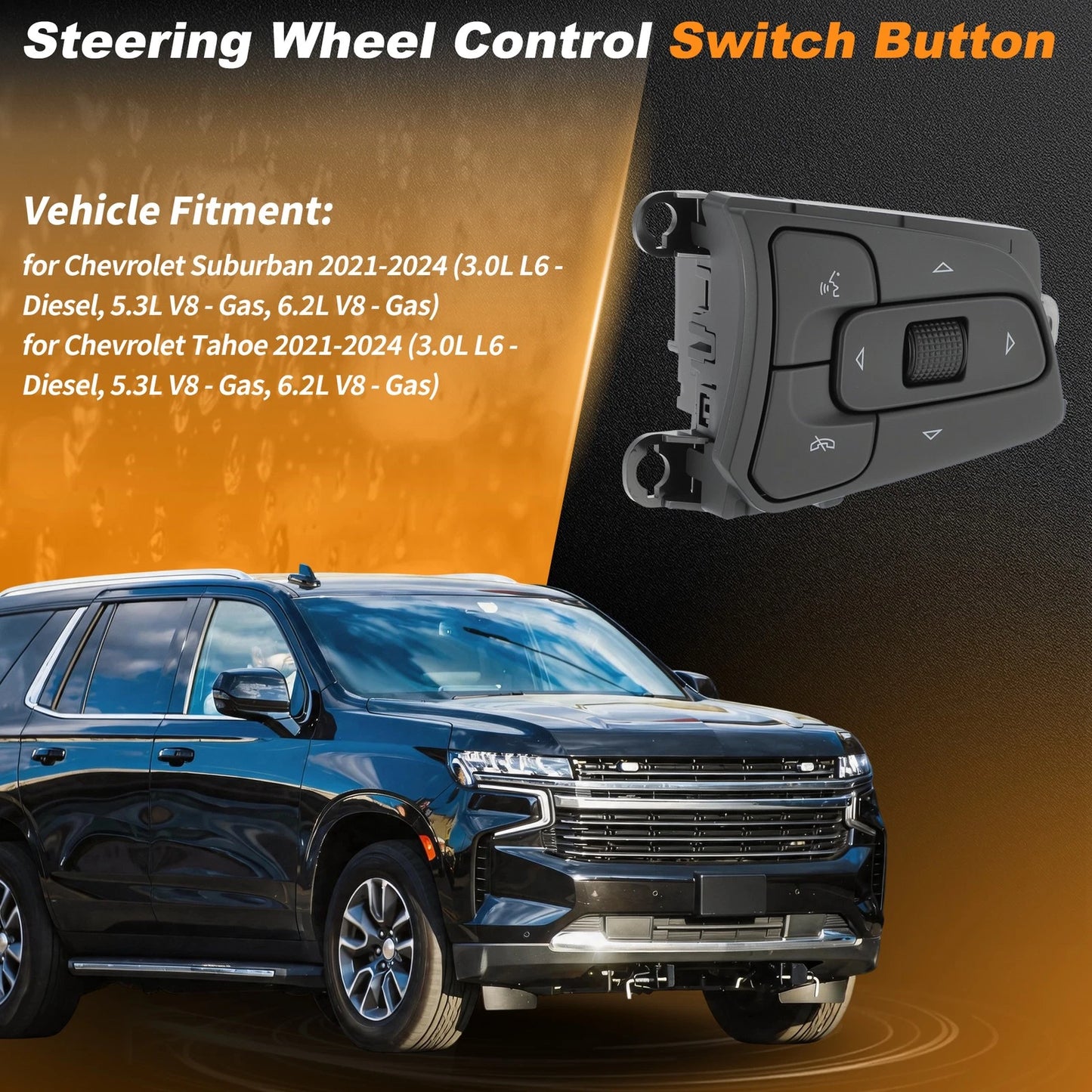 Right Side Steering Wheel Switch 13545670 for Chevrolet Suburban Tahoe (2021–2024)