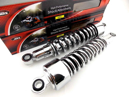 315mm JBS Chrome Rear Shock Absorbers for JAWA 500