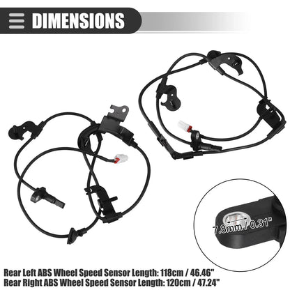 Rear Left Right ABS Wheel Speed Sensors for Lexus NX200t (2015-2018)