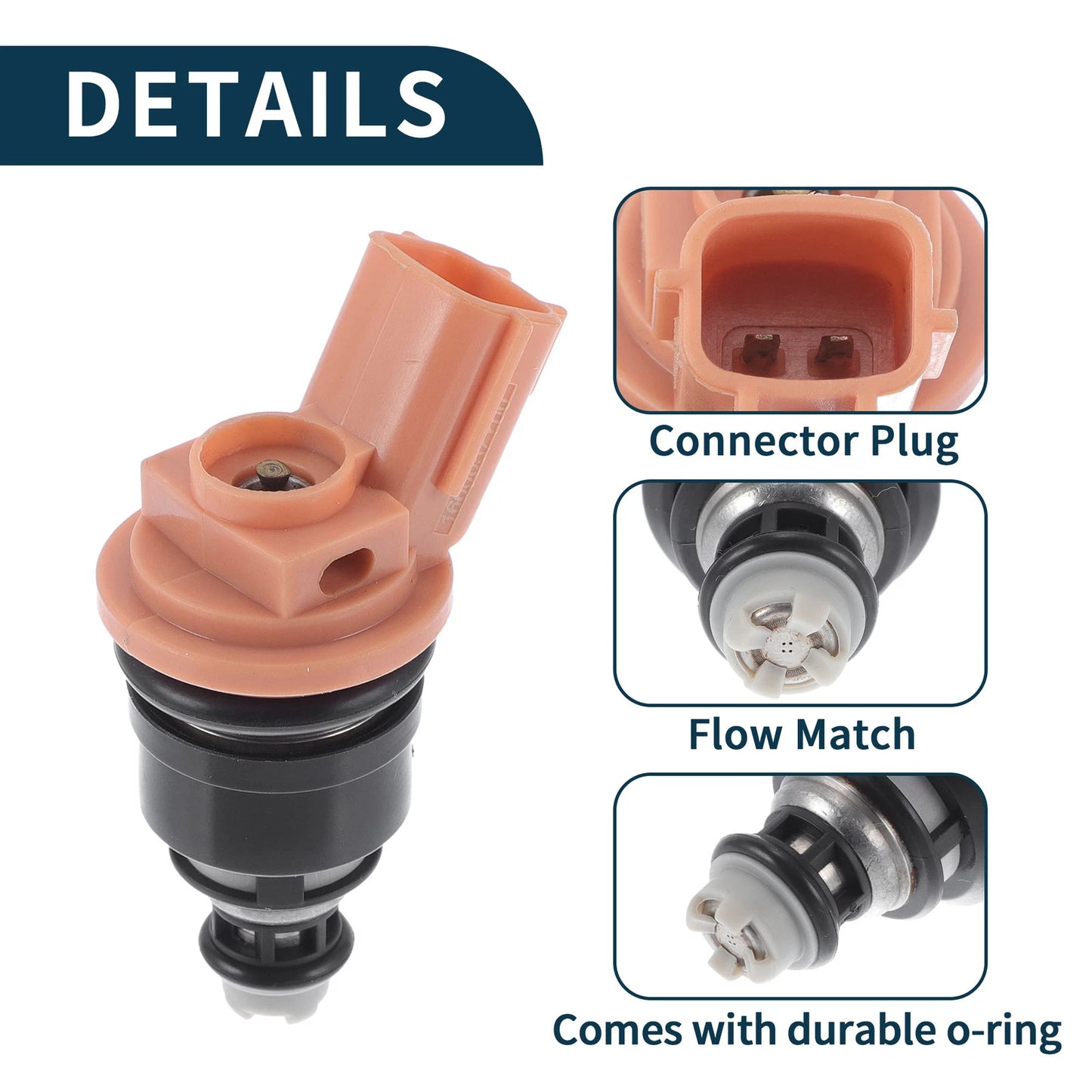 Fuel Injector No. 1660057Y01 for Nissan 200SX 1.6 (1995–1998) 1 Pc
