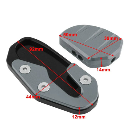 Kickstand Enlarger Pad Side Stand Plate Black for Honda PCX160 (2025)