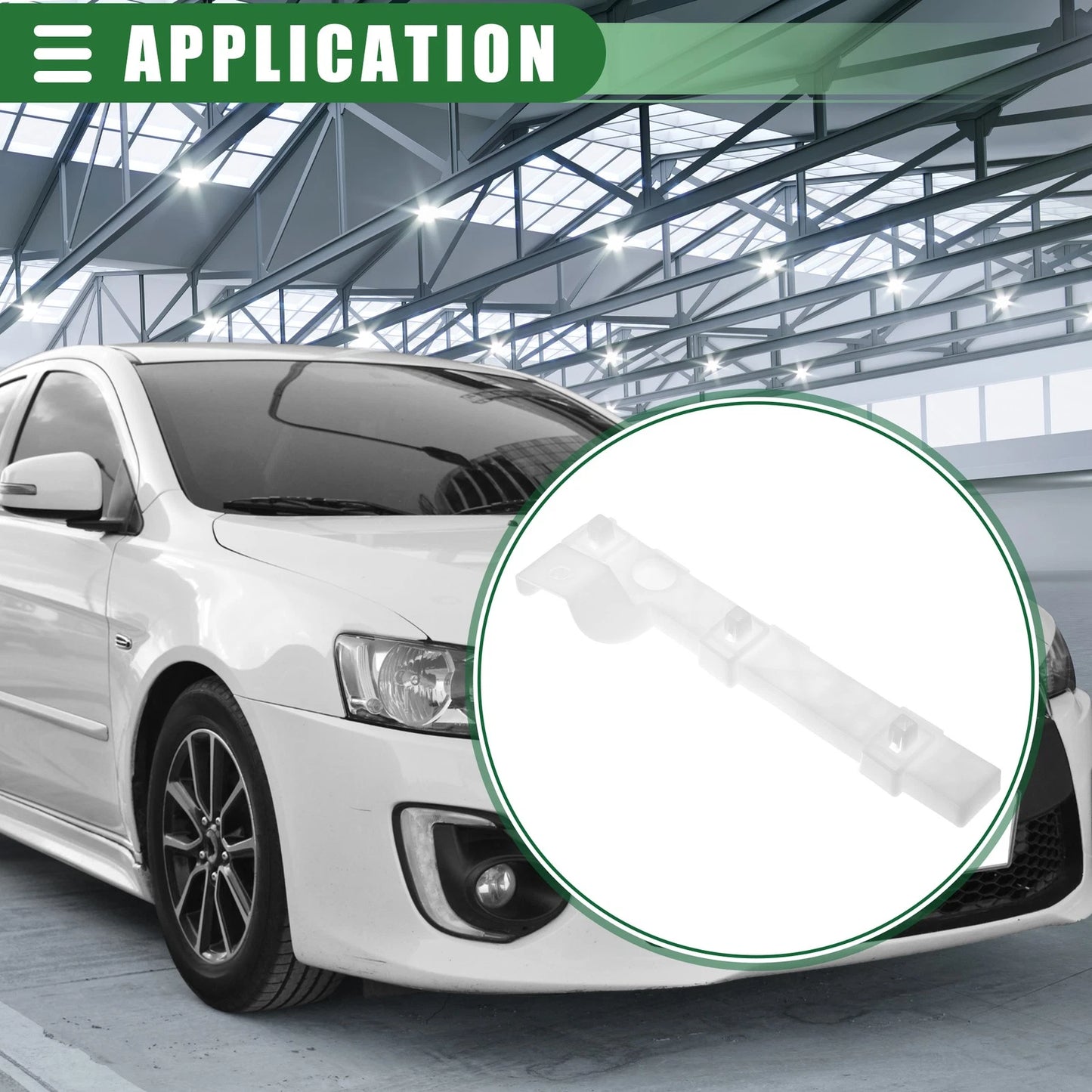 Front Right Bumper Bracket for Mitsubishi Lancer (2008–2017) No. 6400F550 White