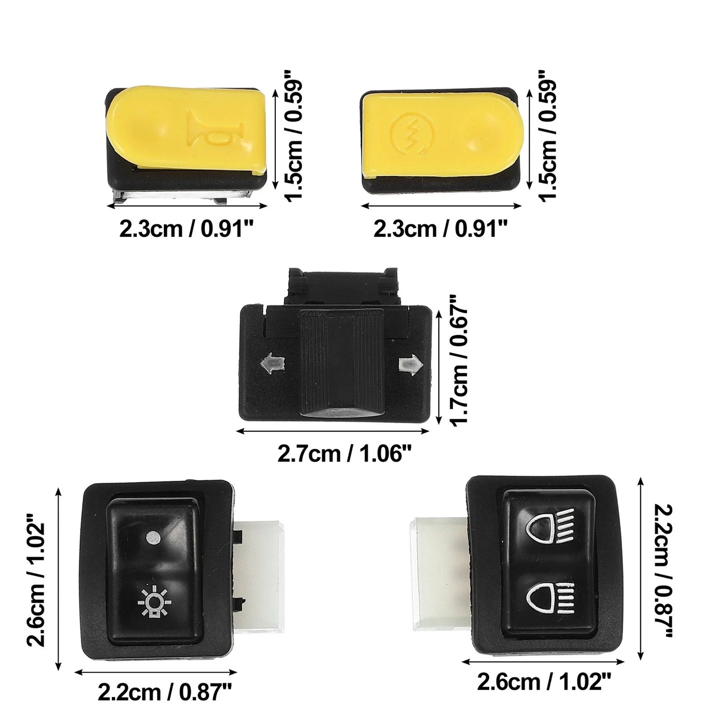 Motorcycle Handlebar Switches Start Switch Set for Honda