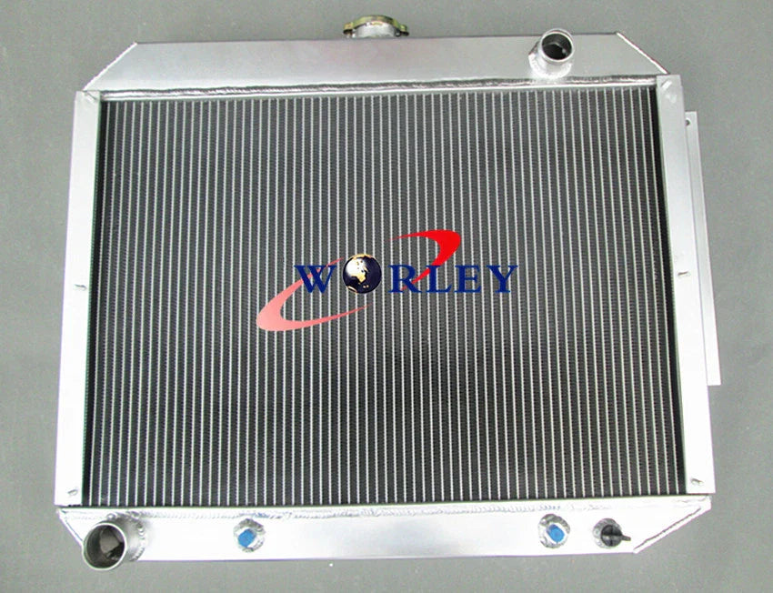 Aluminum Radiator + Fans for Chrysler Dodge Polara Monaco Plymouth Fury V8 (1965-1973)