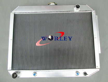 Aluminum Radiator + Fans for Chrysler Dodge Polara Monaco Plymouth Fury V8 (1965-1973)