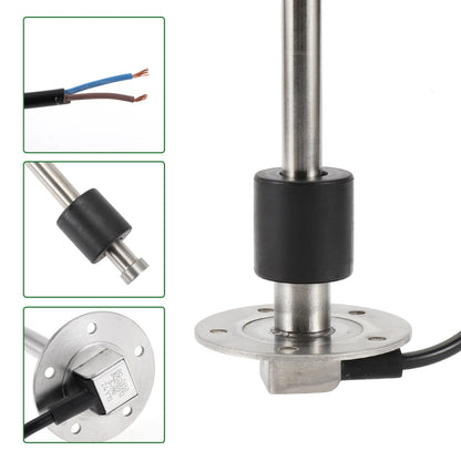 Fuel Sending Unit and Gauge Kit 0-190 Ohm 25.59" for Boat Car Vehicle