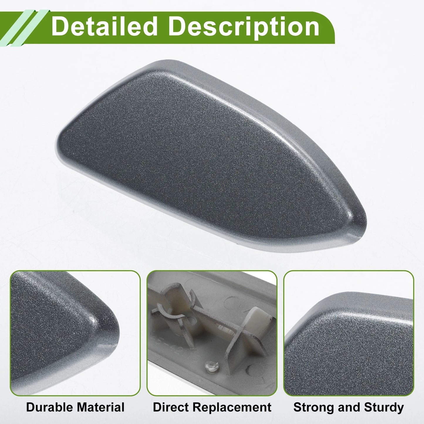 Front Left Washer Nozzle Cover Cap for Toyota Rav4 (2010–2012) 8504542110 Gray