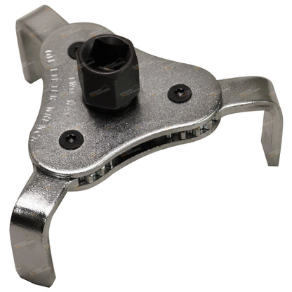 3 Jaw Engine Oil Filter Removal Wrench for Universal Use (63mm-103mm)