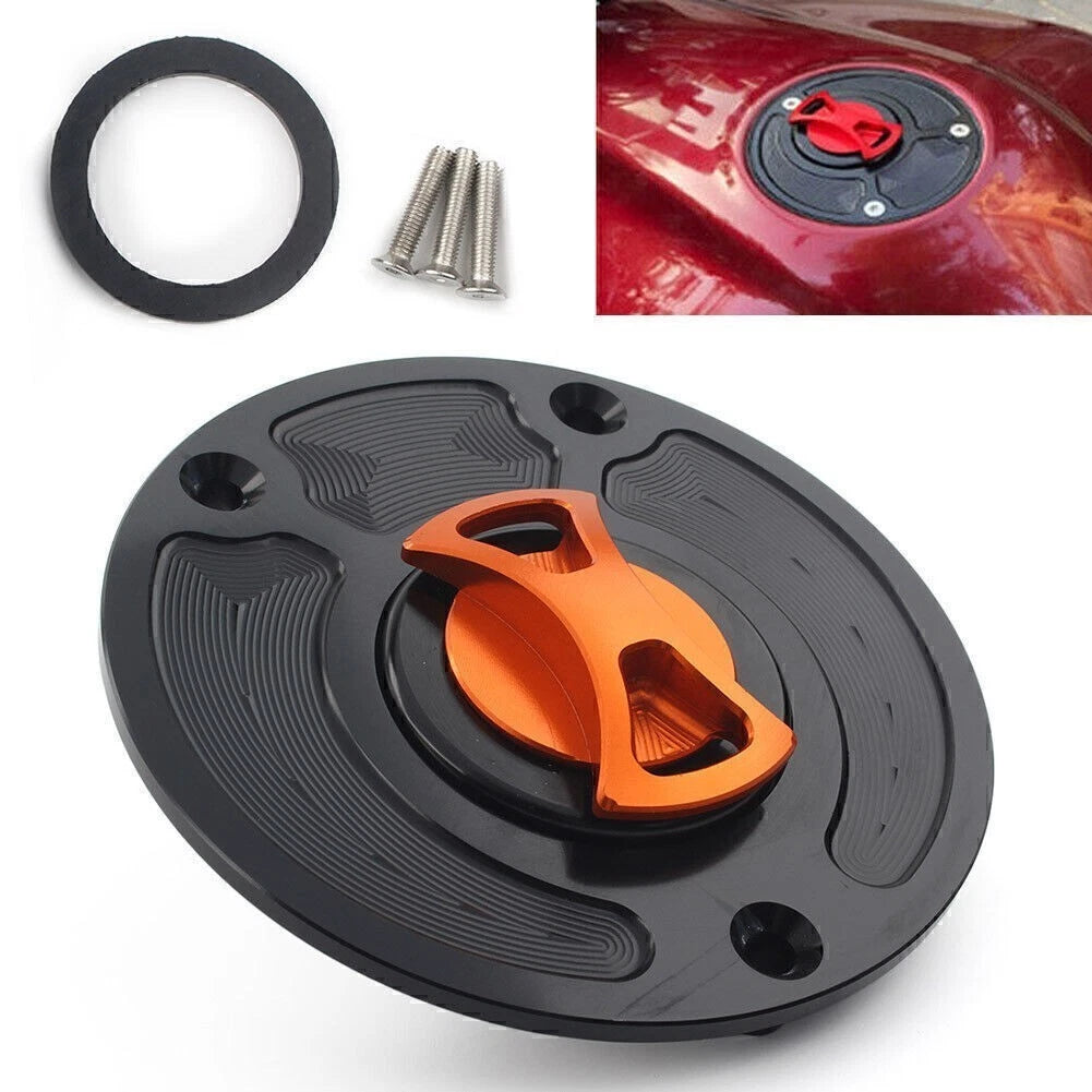 Motorbike Fuel Gas Tank Cap Cover Keyless for Kawasaki ZX10R ZX9R (2004–2023)