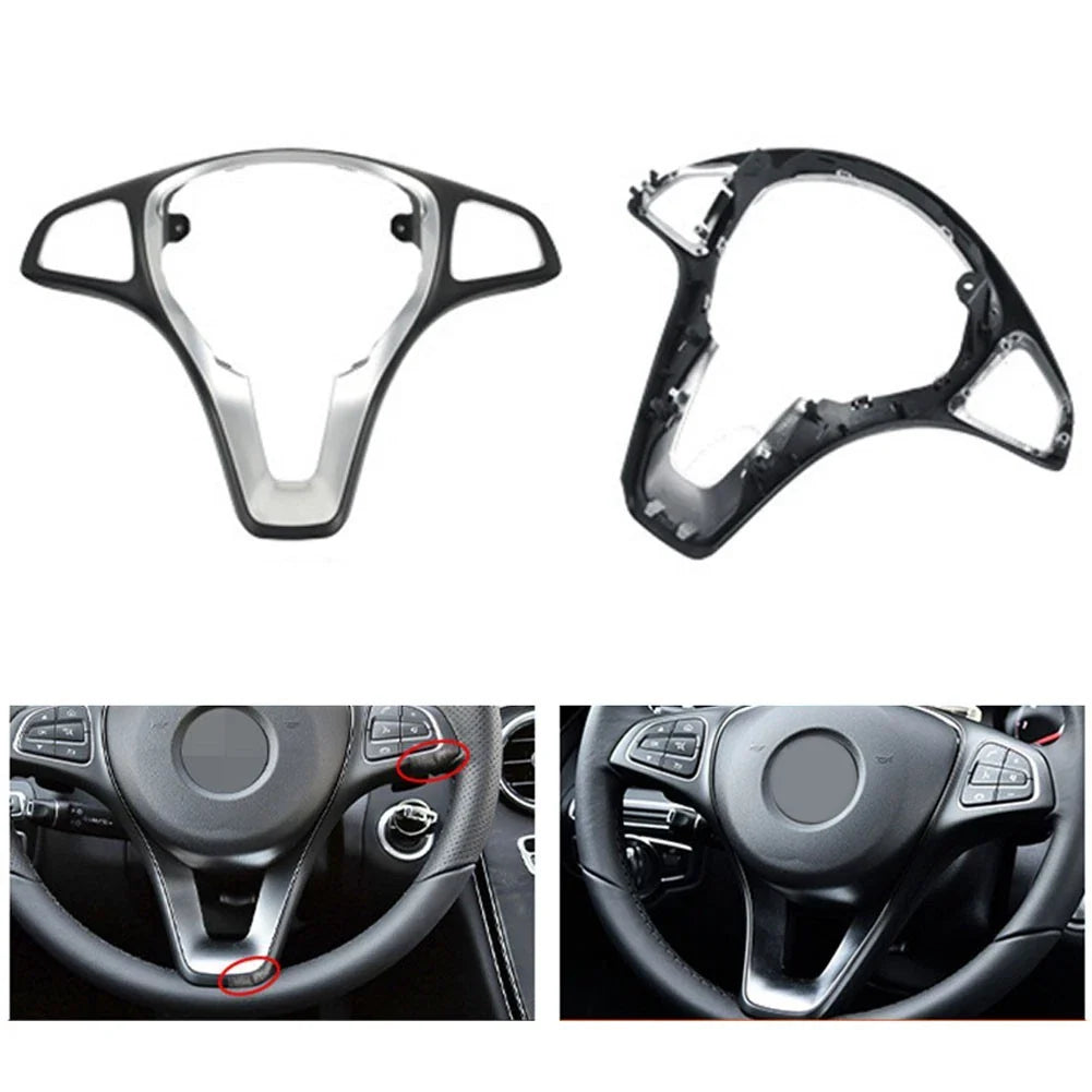 Steering Wheel Trim Cover for Mercedes W176 W246 W205 W117 W218 (2010–2021)