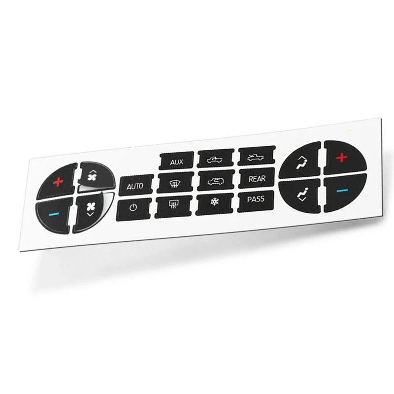 AC for DASH Button Decal Stickers for Buick Enclave (2008–2023)