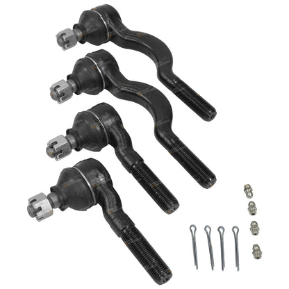 Set of 4 Inner & Outer Tie Rod Ends for Mitsubishi Challenger (1998–2006)