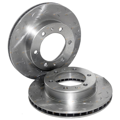 Front Drilled Slotted Disc Brake Rotor for Hilux 4x4 (2005–2013)