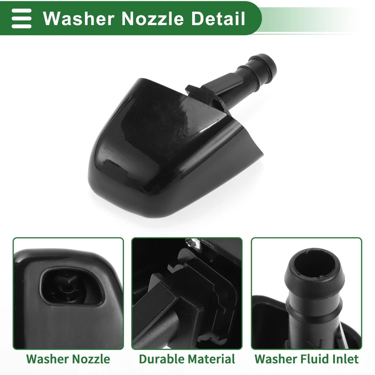 Front Passenger Side Headlight Washer Nozzle for Nissan X-Trail (2014–2020) No. 286411DL0A