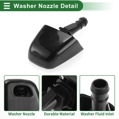 Front Passenger Side Headlight Washer Nozzle for Nissan X-Trail (2014–2020) No. 286411DL0A