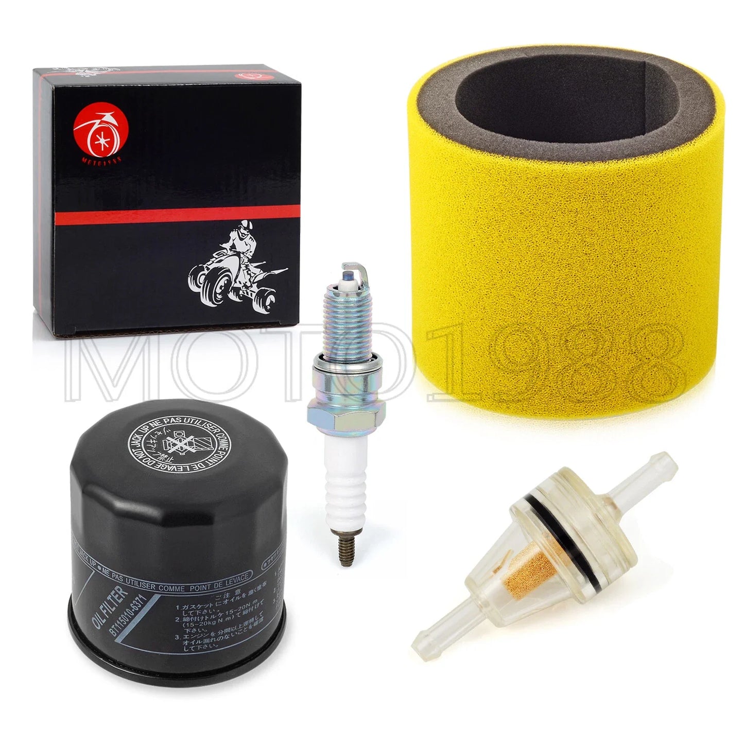 Air Filter Foam Oil Filter for Kawasaki KVF300 Prairie 2x4 4x4 (1999–2002)