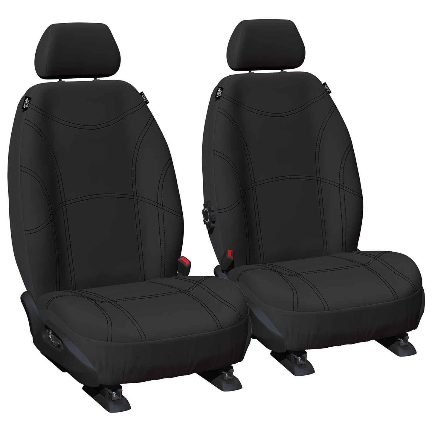 Set of 2 Black Neoprene Seat Covers for Ford Ranger (2007–2011)