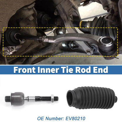 4 x Front Inner Tie Rod End Links for Honda Accord & Acura TL (2003-2007)