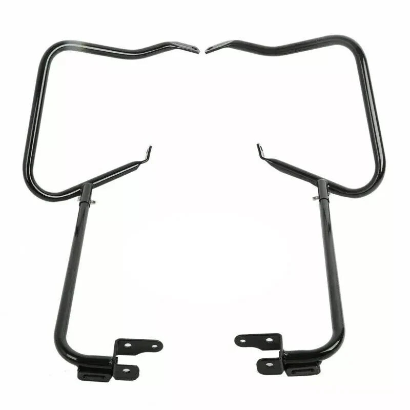 Black Saddlebag Luggage Bracket Guard for Harley Road Glide (2014-2023)