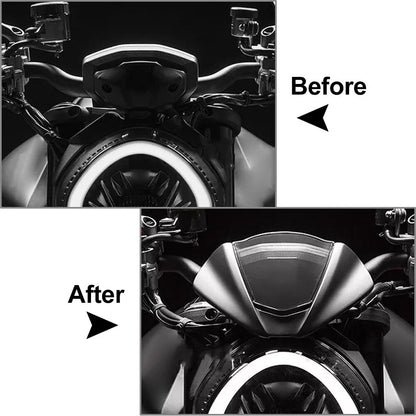 Matte Black Windshield with Bracket for Ducati Monster 950 937 (2021-2022)