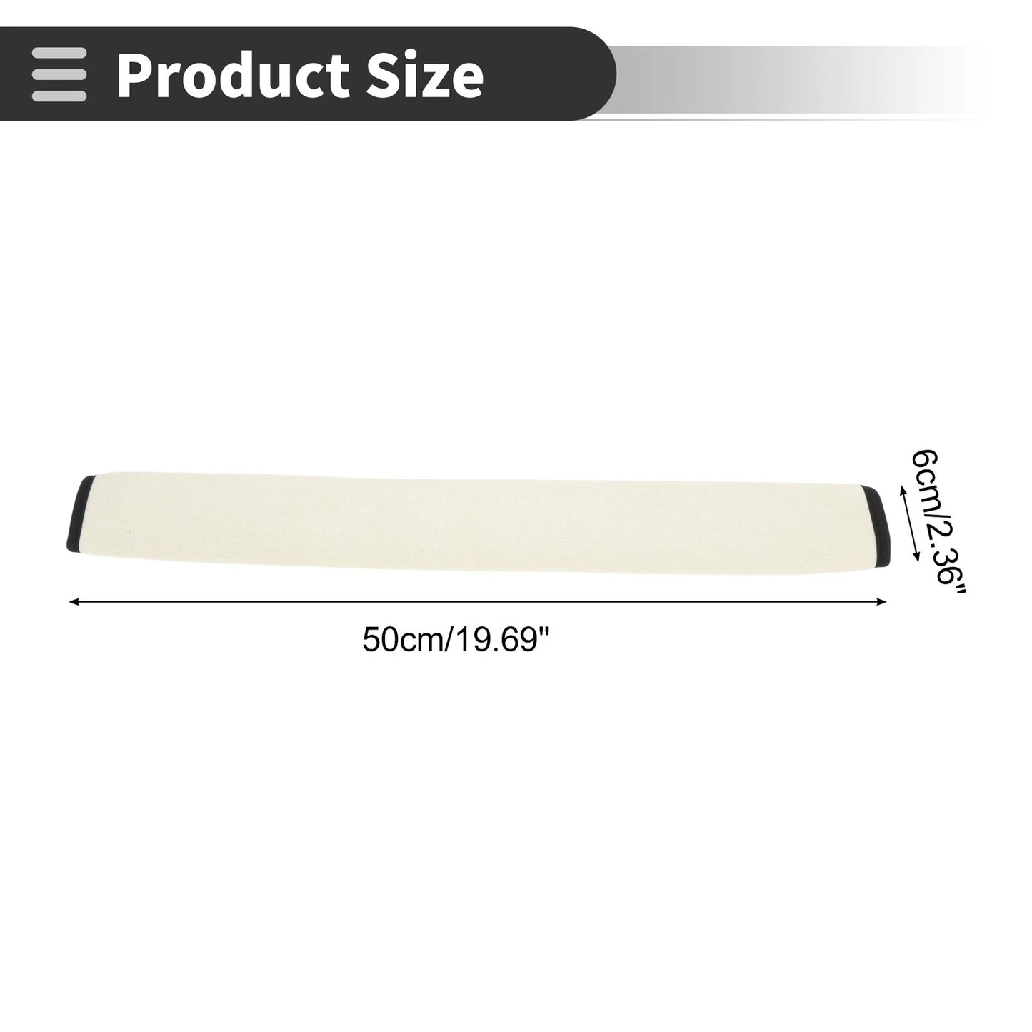 Beige Seat Belt Cover Pad for Universal Fit (50cm)