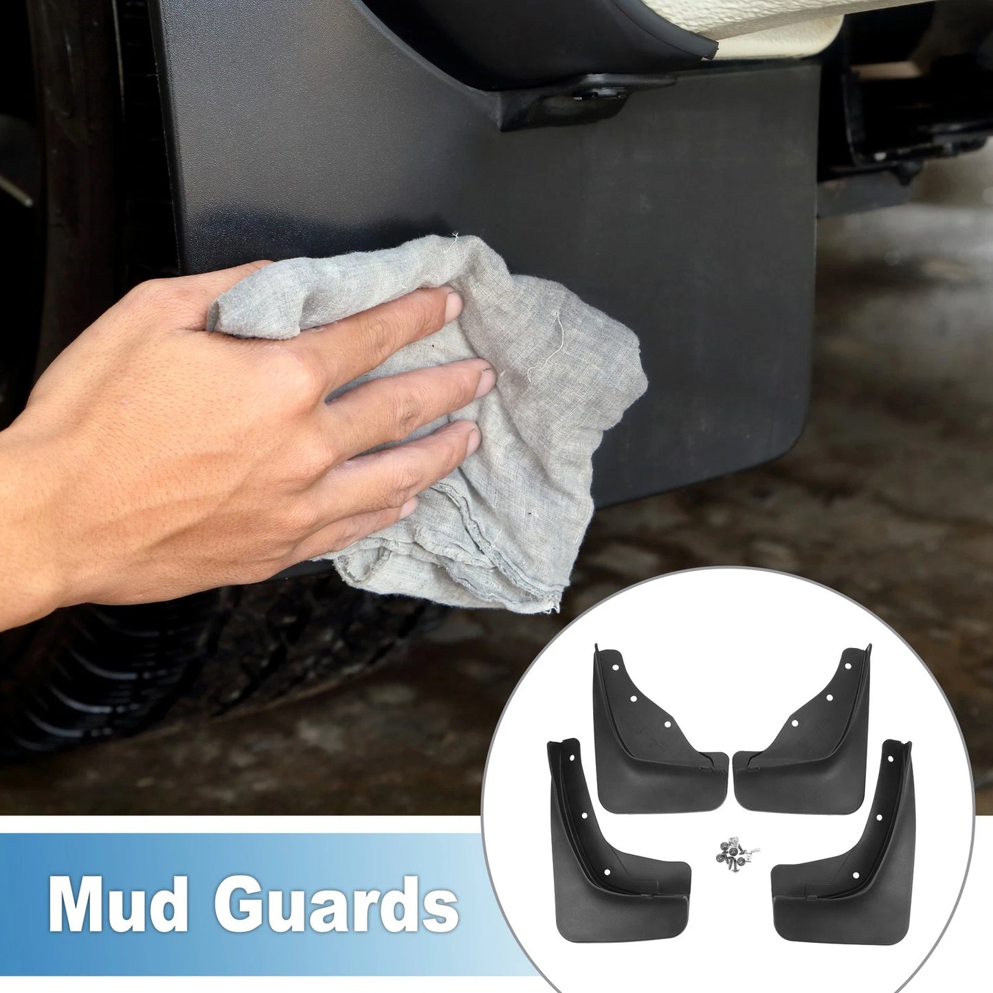 Mud Flap Splash Guard Set for Lincoln MKC (2015–2019)