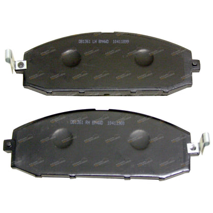 Set of 4 Front Disc Brake Pads for Nissan Patrol Y61 GU (1997–2016) 4WD