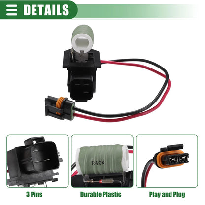 Engine Cooling Fan Motor Harness for Dodge Charger Challenger (No. 68050128AA)