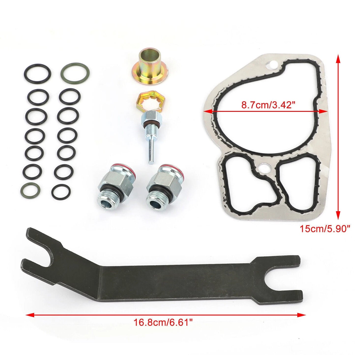 Piston Ring Kit +1.00mm for Yamaha YBR125 (2005–2023) Size 55mm A