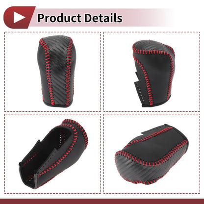 1 Pc Gear Shift Knob Cover for Honda Inspire (2023) Red Faux Leather