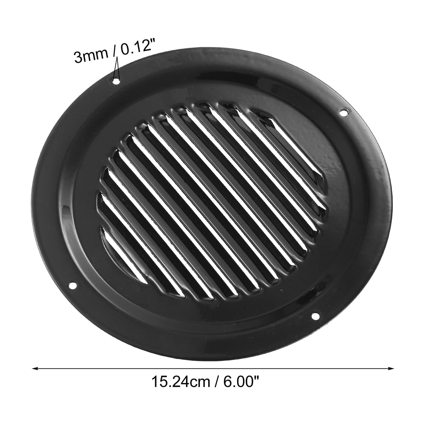 3X 6" Stainless Steel Louvered Vent for Boat (Ventilation Panel Cover)