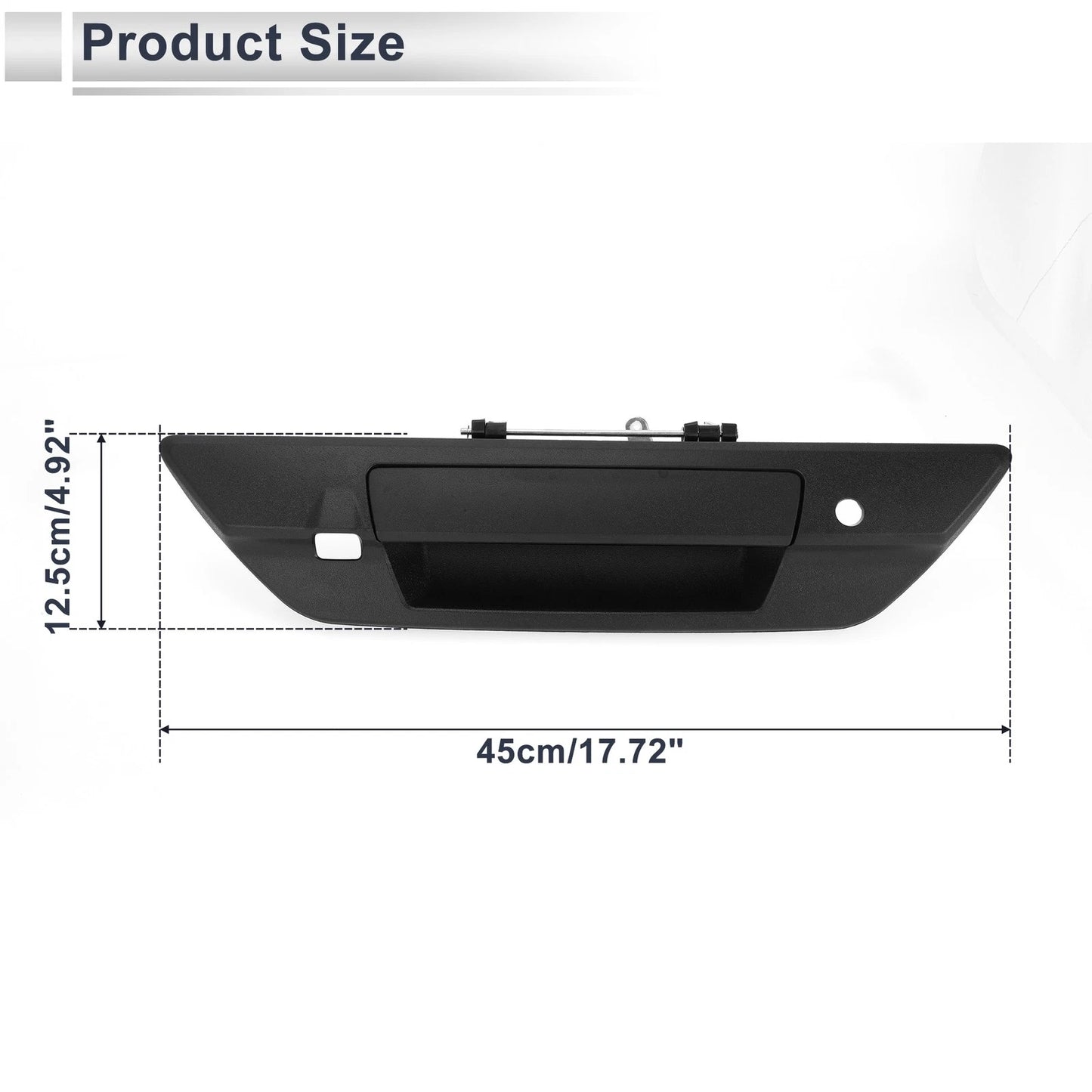 Exterior Door Tailgate Handles for Toyota Hilux Revo (2015–2021) No. 690900K110 Black
