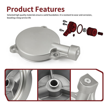 Oil Filter Cover with Spring O-Ring for Honda Rancher 350 TRX350FM (2000–2006)