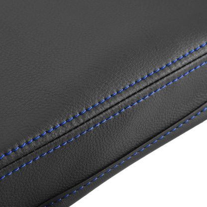 Center Console Armrest Cover for Hyundai Tucson (2021-2023) - Blue Line Black