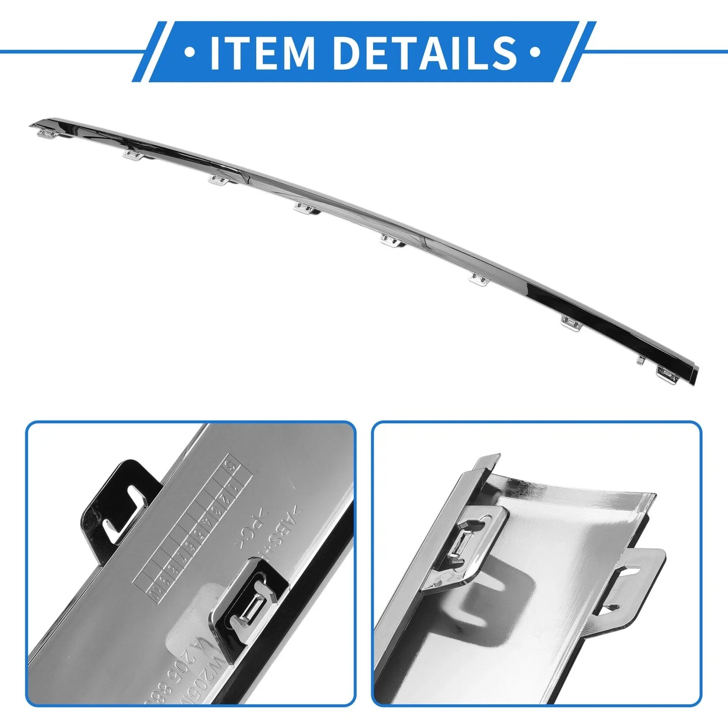 Front Lower Center Bumper Grille Trim for Mercedes-Benz W205 (2019-2021)