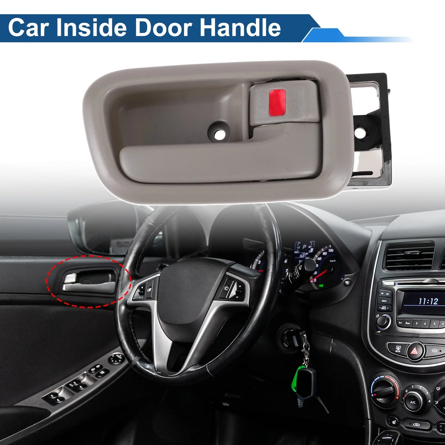 Front Driver Side Interior Door Handle for Toyota Tundra (2000–2006) No. 692050C010